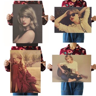 1 ชิ้น Taylor Alison Swift Music อัลบั้มรูปนักร้องอเมริกัน โปสเตอร์วินเทจ กระดาษคราฟท์ ห้องนั่งเล่น ห้องนอน หอพัก ภาพวาดตกแต่ง ลดราคา JY