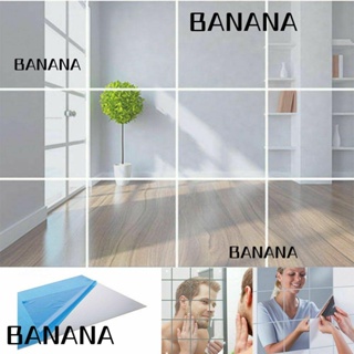 Banana1 สติกเกอร์กระจก มีกาวในตัว สําหรับติดตกแต่งผนังบ้าน 10 ชิ้น