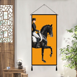 Hot Sale# Chinese style porch decorative painting corridor corridor wall blanket vertical edition modern simple Nordic living room atmospheric hanging painting tapestry 8.18Li