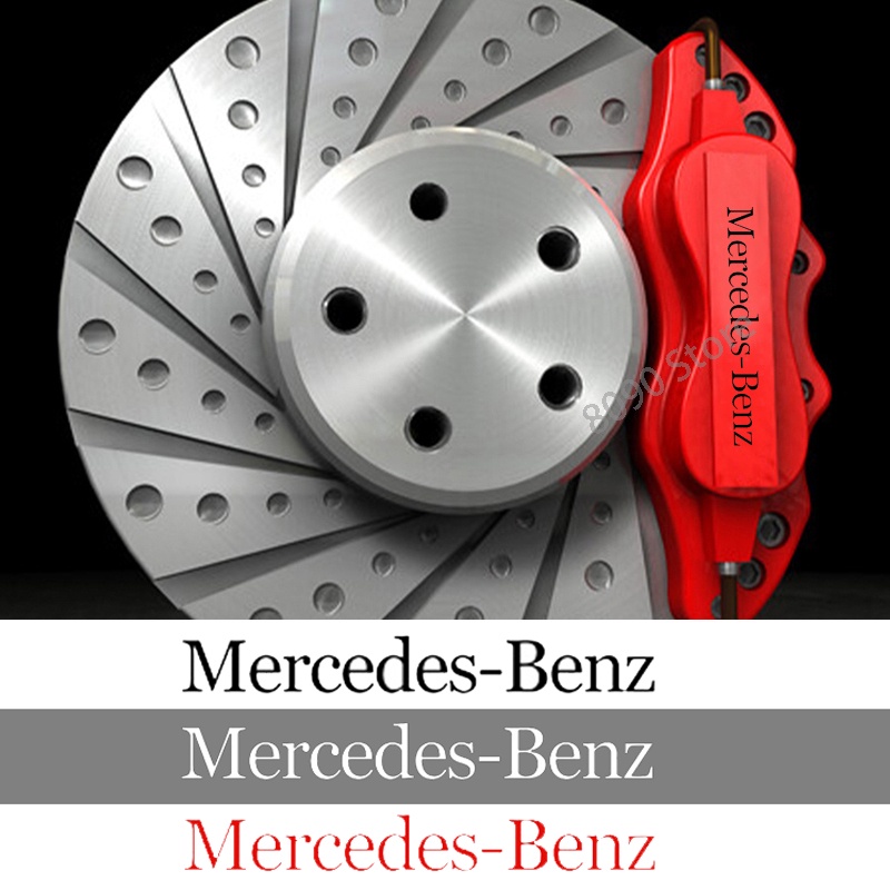 6 ชิ้น/เซ็ตรถดัดแปลงเบรค Caliper ฝาครอบ Decals สติกเกอร์ไวนิลตกแต่งจัดแต่งทรงผมสําหรับ Mercedes Benz