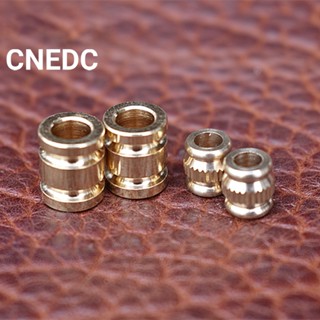 Cnedc จี้ลูกปัดทองเหลือง ป้องกันการสูญหาย สําหรับไฟฉาย DIY 2 ชิ้น