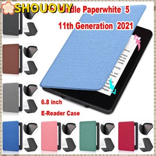 Shououy เคสป้องกันโทรศัพท์มือถือ TPU แบบนิ่ม กันกระแทก 6.8 นิ้ว สําหรับ Kindle Paperwhite 11th Gen 5 2021