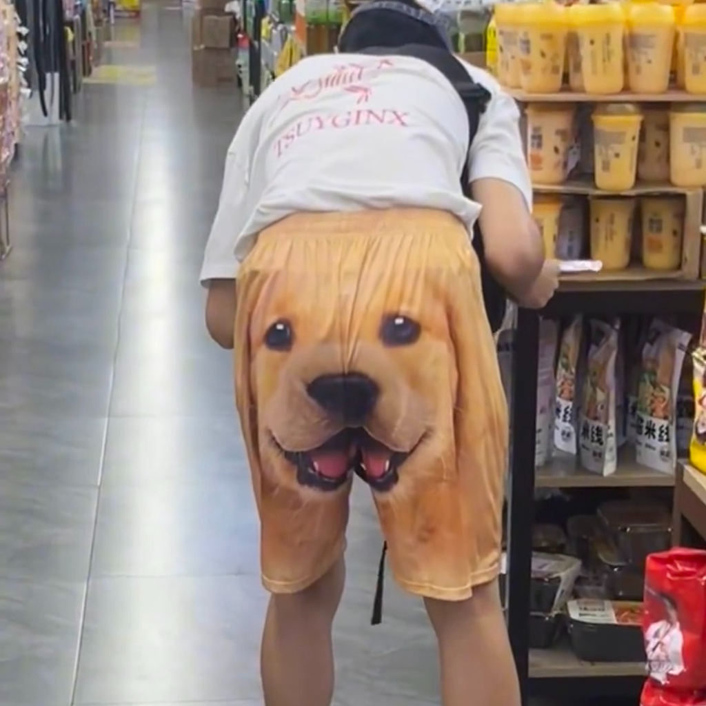 [พร้อมส่ง] 🔥กางเกงขาสั้นลําลอง 🔥พิมพ์ลายสุนัขโกลเด้นรีทรีฟเวอร์ แบบแห้งเร็ว คุณภาพสูง สไตล์ยุโรป และอเมริกัน แฟชั่นคู่รัก สําหรับสุนัข - รูปที่ 4