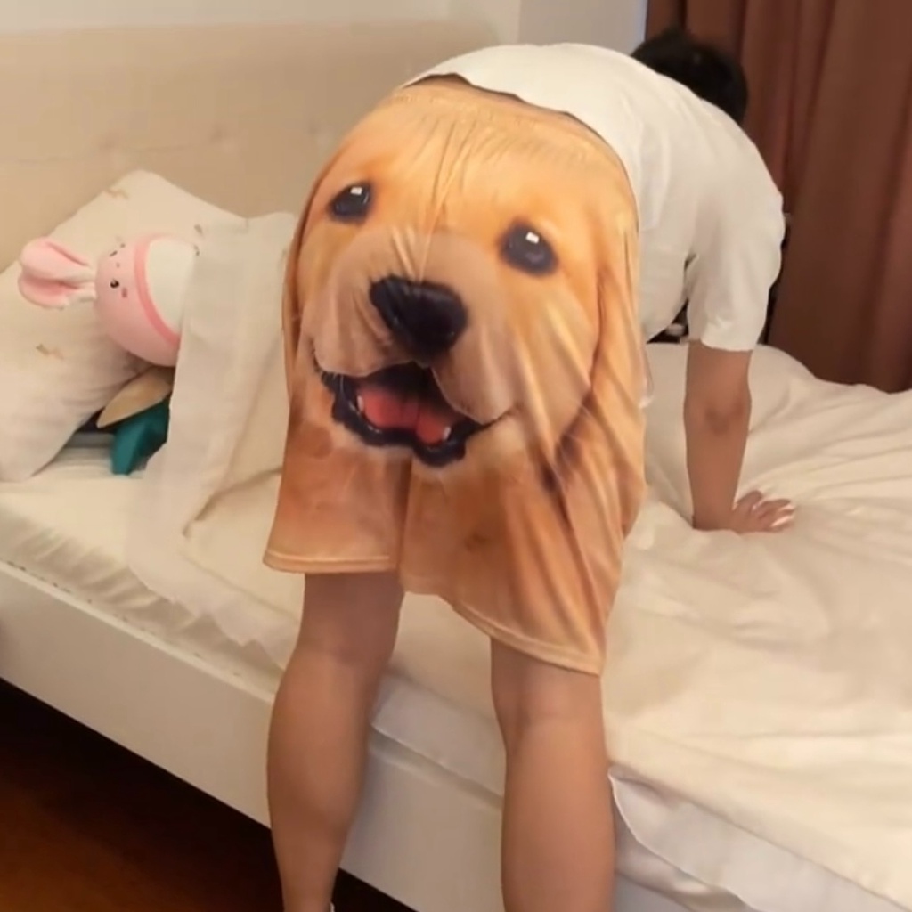 [พร้อมส่ง] 🔥กางเกงขาสั้นลําลอง 🔥พิมพ์ลายสุนัขโกลเด้นรีทรีฟเวอร์ แบบแห้งเร็ว คุณภาพสูง สไตล์ยุโรป และอเมริกัน แฟชั่นคู่รัก สําหรับสุนัข - รูปที่ 5