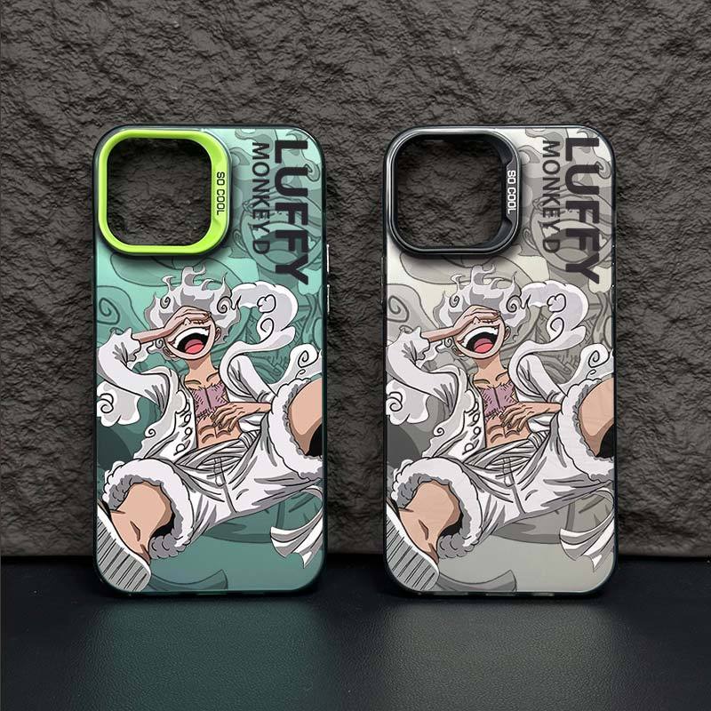 เคสโทรศัพท์มือถือ ชุบไฟฟ้า กันกระแทก ลายวันพีช สไปเดอร์แมน หรูหรา สําหรับ iPhone 15 14 11 13 12 Pro Max plus X XR Xsmax