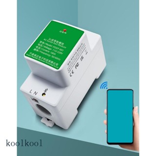 Kool เครื่องวัดแรงดันไฟฟ้าอัจฉริยะ WiFi เฟสเดียว จอแสดงผล สําหรับตรวจสอบแบบเรียลไทม์