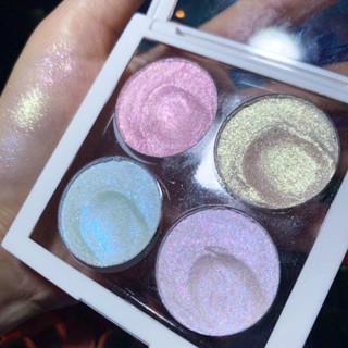 Chameleon crystal mashed high-gloss eye shadow mashed potato texture sparkling repair plate pressed powder fairy highlight makeup