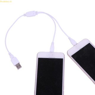 Doublebuy สายเคเบิลแยก Micro USB เป็น USB 2 0 Y สําหรับโทรศัพท์มือถือ แท็บเล็ต