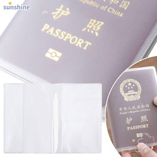 Ssunshine กระเป๋าใส่บัตรเครดิต PVC แบบใส พร้อมที่ใส่บัตรประจําตัว 6 ชิ้น