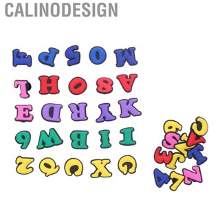 Calinodesign Shoe Charm  Shoes Charms 36Pcs Decoration Letter Number Design for Kids