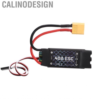 Calinodesign Electric Speed Controller  Interference Resistant 2‑4S 40A ESC Large  Electrolytic Capacitor Low Voltage Protection with XT60 Plug for Airplane Model