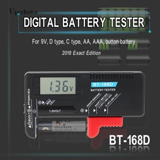 [Uperfector.th] เครื่องทดสอบค่าอิเล็กทรอนิกส์ หน้าจอ LCD ดิจิทัล BT168D สําหรับแบตเตอรี่ 9V 1.5V AA AAA