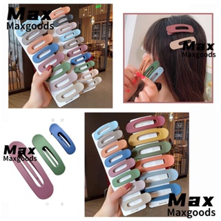 Maxg กิ๊บติดผม ทรงเรขาคณิต สวยงาม หน้าม้า สีหวาน เครื่องประดับแฟชั่น สําหรับผู้หญิง