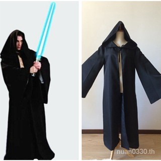 เสื้อคลุมคอสเพลย์ การ์ตูน Star Wars Black Knight Jedi Knight พร้อมส่ง