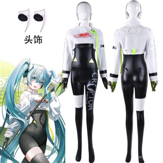 เครื่องแต่งกายคอสเพลย์ Hatsune miku แบบสวมบทบาท