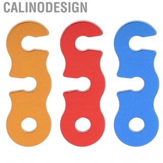 Calinodesign Wind Rope Buckle Stopper  Multi Purpose Tent Adjuster 3 Hole Open End Cord Lock for Shelters