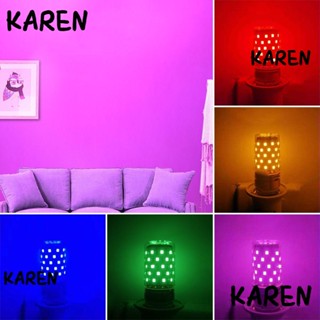 Karen หลอดไฟ LED อลูมิเนียม E14 E27 85-265V หลากสีสัน สําหรับตกแต่งบ้าน