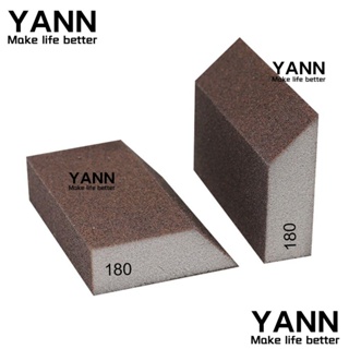 Yann1 บล็อกกระดาษทรายขัดมุม สีเทา 180 ช่อง 4 ชิ้น