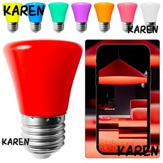 Karen หลอดไฟ LED รูปเห็ด E27 2W หลากสีสัน ทนทาน สําหรับตกแต่งบ้าน 2023