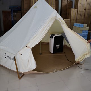 เต็นท์ติดแอร์ 18000 บีทียู Wiman Canvas Bell Tent เต็นท์กระโจมอย่างดี สำหรับทำที่พักให้เช่า