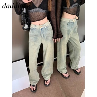 DaDulove💕 New American Ins High Street Retro Jeans Niche High Waist Loose Wide Leg Pants Large Size Trousers