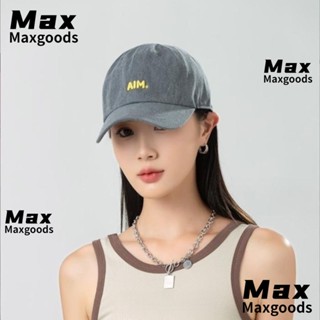 Maxg หมวกเบสบอล ผ้าฝ้าย ปักลาย หลากสี สไตล์ฮิปฮอป เรโทร กลางแจ้ง