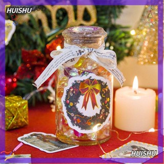 Hs สติกเกอร์ฉลาก Merry Christmas สําหรับตกแต่งสมุดภาพ การ์ด งานฝีมือ DIY 24 ชิ้น