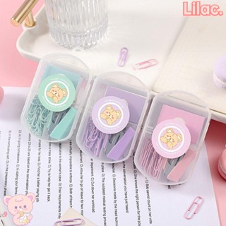 Lilac ชุดเครื่องเย็บกระดาษ โลหะ ขนาดเล็ก น่ารัก