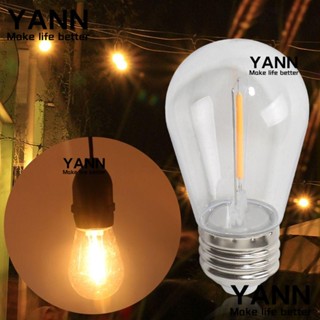 Yann1 หลอดไฟคริสตัล LED 2W 1W S14 E27 2200K สีขาว สําหรับตกแต่งบ้าน