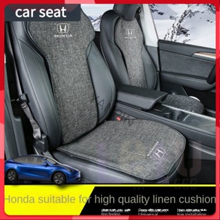 [พร้อมส่ง] เบาะที่นั่งรถยนต์ ผ้าลินิน ระบายอากาศ สําหรับ Honda