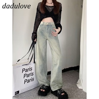 DaDulove💕 New American Ins High Street Retro Thin Jeans Niche High Waist Wide Leg Pants Large Size Trousers