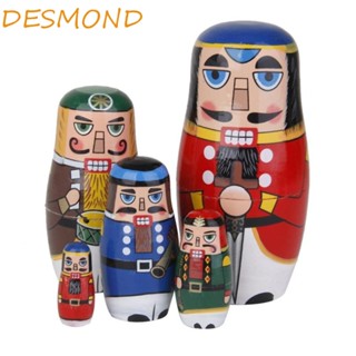 Desmond ตุ๊กตาไม้รัสเซีย สโนว์แมน 5 ชิ้น ต่อชุด 5 ชิ้น ต่อชุด