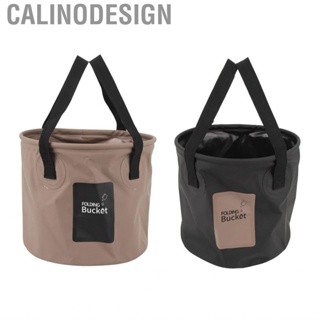 Calinodesign Collapsible Bucket  Reinforced Handle Thickened Stable Load Bearing 10L Folding Lightweight High Temperature Resistant for Camping