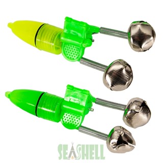 [Seashell02.th] Au- เหยื่อตกปลากลางคืน LED พร้อมกระดิ่งคู่ 10 ชิ้น