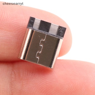 Chee ซ็อกเก็ตเชื่อมต่อบัดกรี Type-C 2pin ตัวเมีย 3A USB EN กระแสไฟสูง 10 ชิ้น