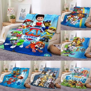 ผ้าห่ม ผ้าฟลีซ ผ้าสักหลาด ระบายอากาศ ลายการ์ตูน Paw Patrol Ryder Zuma Marshall ขนาด 130 ซม. X 150 ซม. สําหรับตั้งแคมป์ โซฟา เตียง