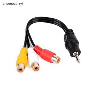 Chee อะแดปเตอร์สายเคเบิ้ลเสียงสเตอริโอ แจ็ค av ตัวผู้ เป็น 3rca ตัวเมีย 28 ซม. 3.5 มม. EN