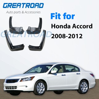 บังโคลนรถยนต์ อุปกรณ์เสริม สําหรับ Honda Accord Sedan 2008-2012 2009 2010 2011 8th 8 Gen 4 ชิ้น