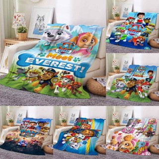 ผ้าห่ม ผ้าสักหลาด พิมพ์ลายการ์ตูน Paw Patrol Ryder Zuma Rocky Skye Marshall Rubble Chase น่ารัก ขนาด 75 ซม. X 100 ซม. สําหรับเด็ก