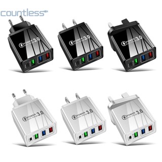 ที่ชาร์จ USB 3.1A 3 ช่อง Type-C แบบพกพา ชาร์จไว สําหรับเดินทาง [countless.th]