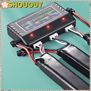 Shououy อะแดปเตอร์ชาร์จแบตเตอรี่โดรน 11.1v