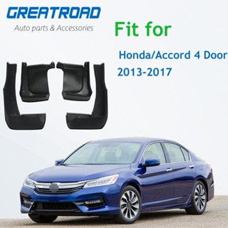 บังโคลนหน้า หลังรถยนต์ สําหรับ Honda Accord 4 Door 2013-2017 2014 15 2016 4 ชิ้น