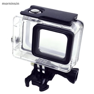 Morn เคสกล้องใต้น้ํา 45 ม. กันน้ํา สีดํา สําหรับ GoPro Hero 7 6 5 Go Pro 7 6 5