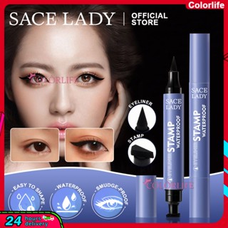 Sace LADY ปากกาอายไลเนอร์ กันน้ํา บาง เรียบเนียน ใช้งานง่าย สีง่าย และติดทนนาน PK NOVO