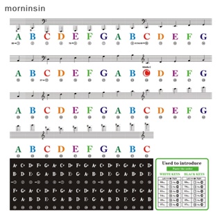 Morn สติกเกอร์ฉลาก หลากสีสัน สําหรับติดตกแต่งคีย์บอร์ด เปียโน EN