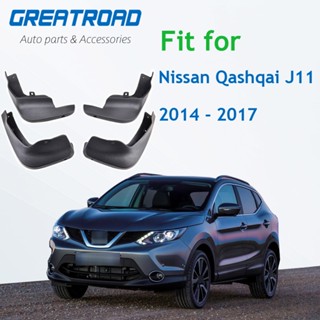 ชุดบังโคลนหน้า หลังรถยนต์ สําหรับ Nissan Qashqai J11 2014 2015 2016 2017