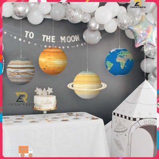Ready stock Planet Paper Lantern Kids Birthday Decoration Children&amp;#39;s Room Layout Decoration Party Props Venue Decoration Supplies ทึ่ง_th