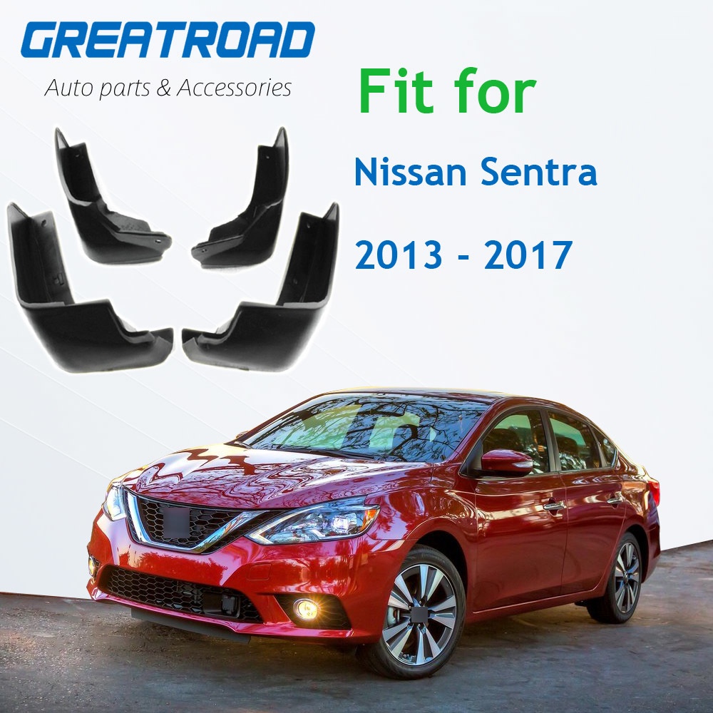 ชุดบังโคลนรถยนต์ สําหรับ 2013-2017 Nissan Sentra Sylphy B17 Pulsar Sedan 2014 2015 2016