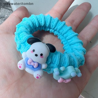 Tt Kawaii Sanrio Pacha Dog ยางรัดผม แบบยืดหยุ่น เครื่องประดับผม สําหรับเด็กผู้หญิง