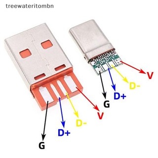 Tt ชุดอุปกรณ์เชื่อมต่อ Type-C USB 65W 5A ตัวผู้ พร้อม PCB 5Pin และ Type A ตัวผู้ 6 Pin USB DIY OTG